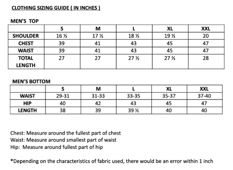 Sizing Chart - MEDIFLEXX